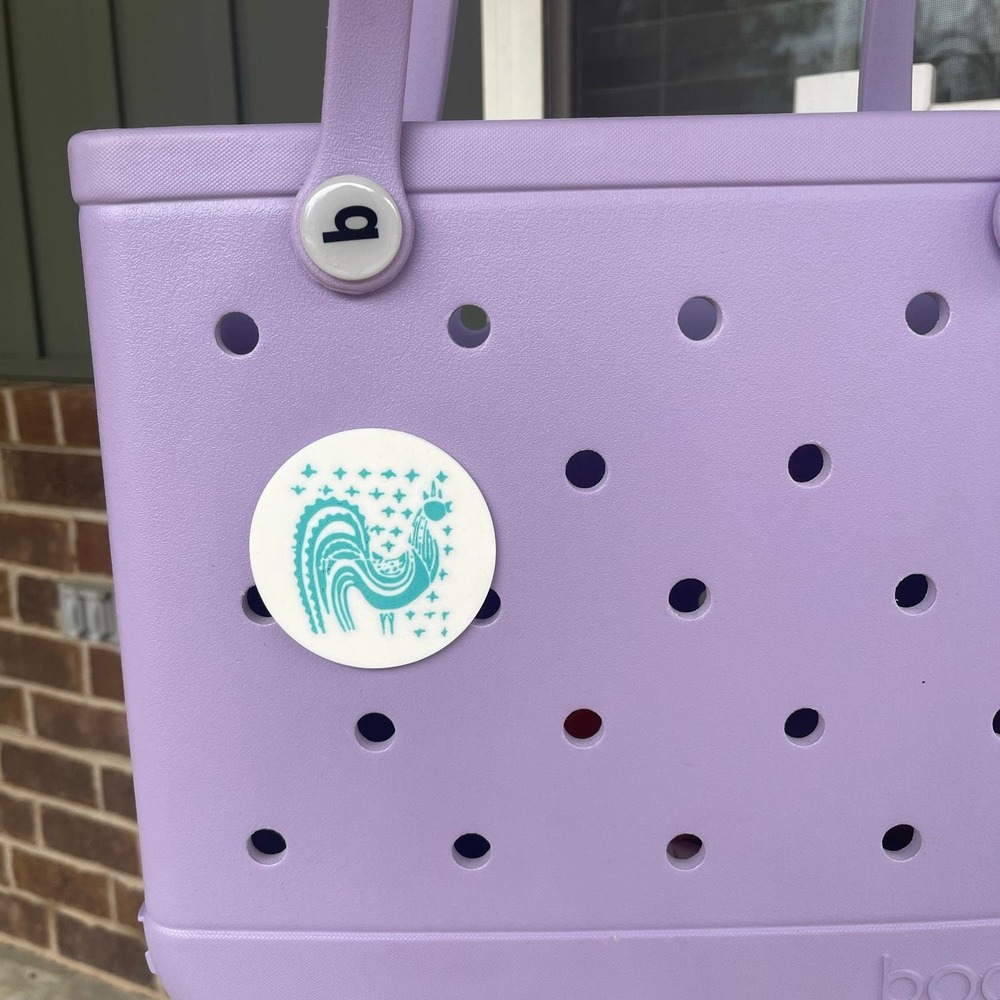 Vintage Pyrex Butterprint Inspired Bogg Bag Charm, Bogg Bag Button